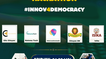 Hackathon #Innov4Democracy :  Les 5 finalistes dévoilés 