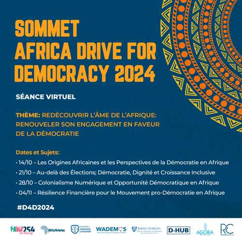 Africa Drive for Democracy 2024: Redécouvrir l’âme Démocratique de l’Afrique ; Renouveler l’engagement Envers la Démocratie