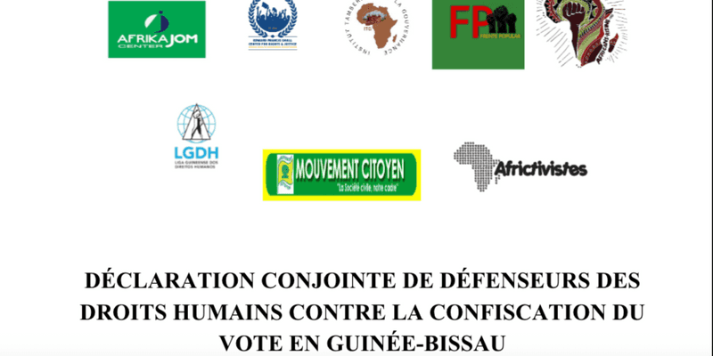 [Guinée Bissau] : Déclaration conjointe des de défenseurs des droits humains contre la confiscation de la volonté populaire !