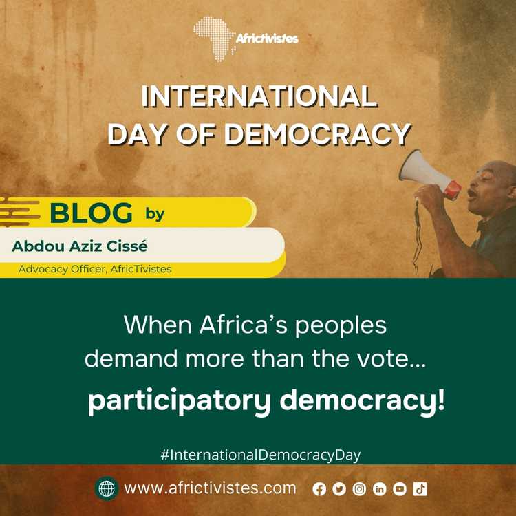 When the people of Africa demand more than the vote : participatory democracy !