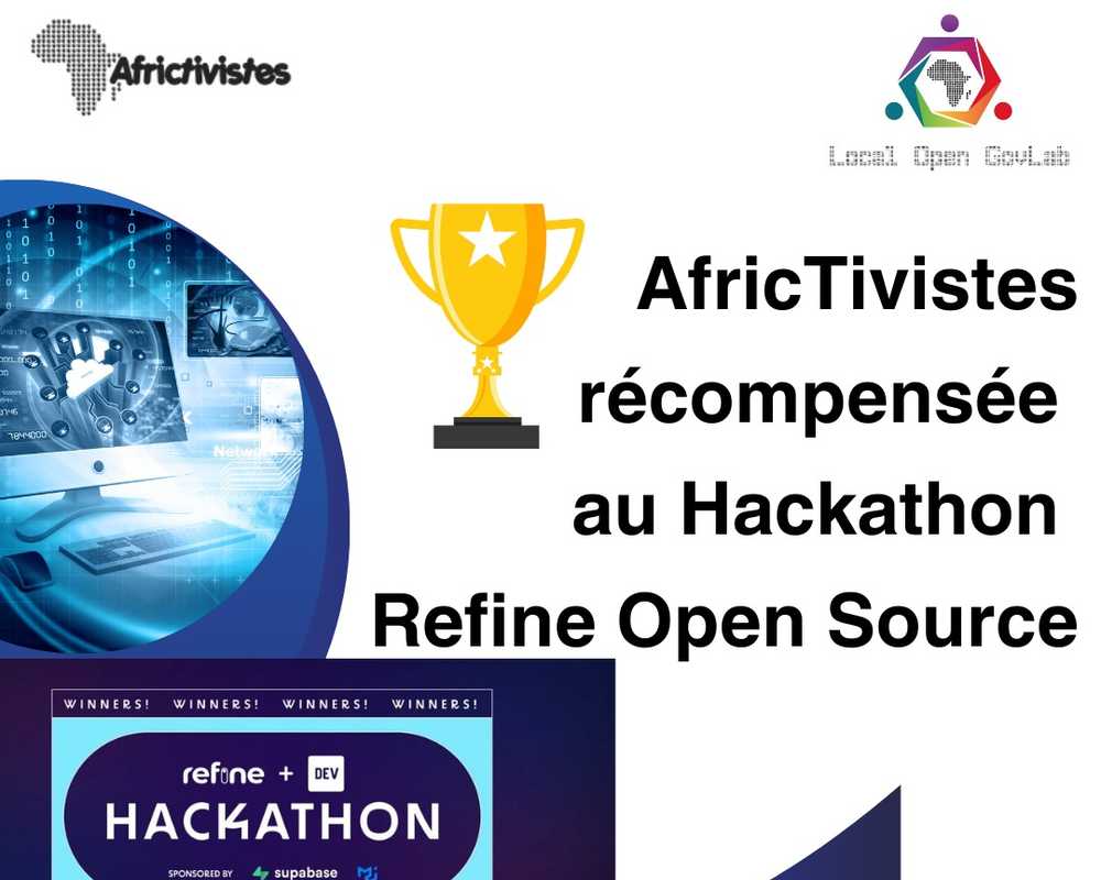 AfricTivistes récompensée au Hackathon Refine Open Source