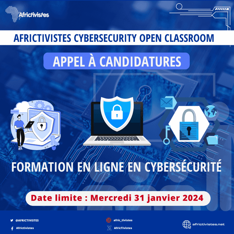 La cybersécurité à portée de clic avec la nouvelle formation en ligne de AfricTivistes 