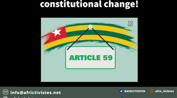 [Togo] AfricTivistes protests against Togo’s constitutional change!