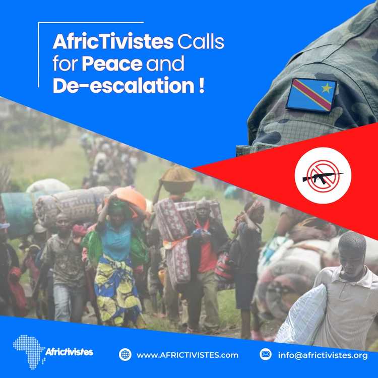 DR Congo: AfricTivistes Calls for Peace and De-escalation !