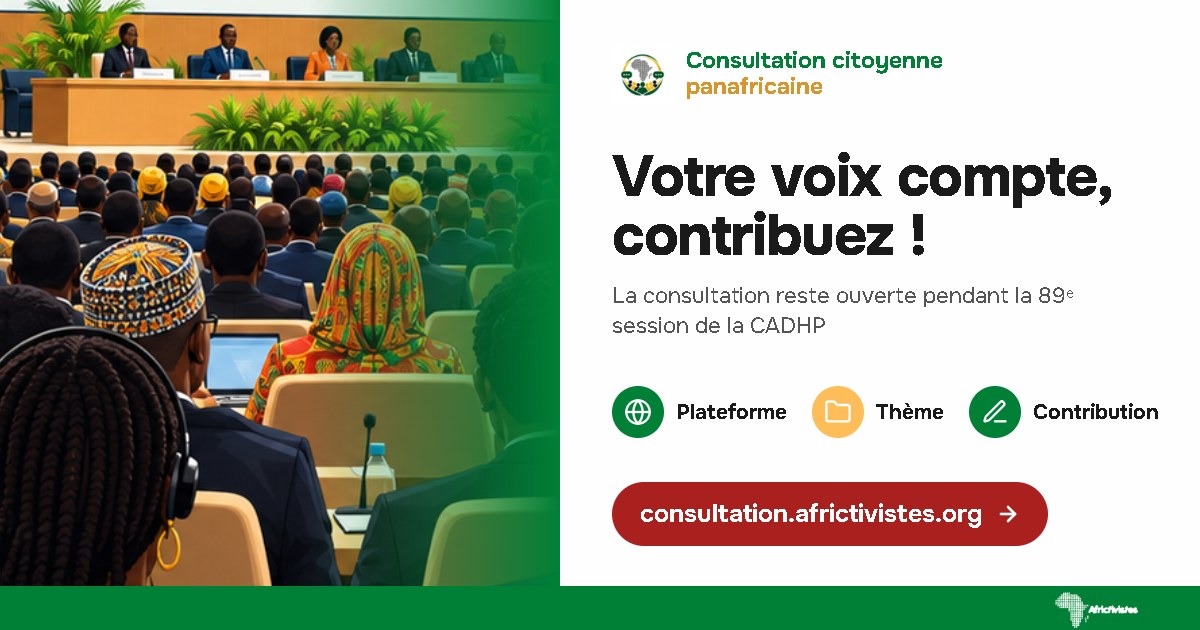Consultation citoyenne panafricaine : votre voix compte, contribuez !
